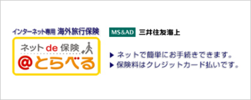 簡単便利なインターネット専用海外旅行保険